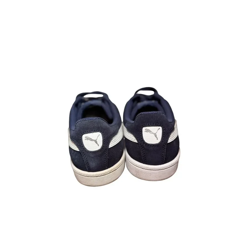 Puma Men’s Navy Suede Sneakers with White Formstrip size 8.5